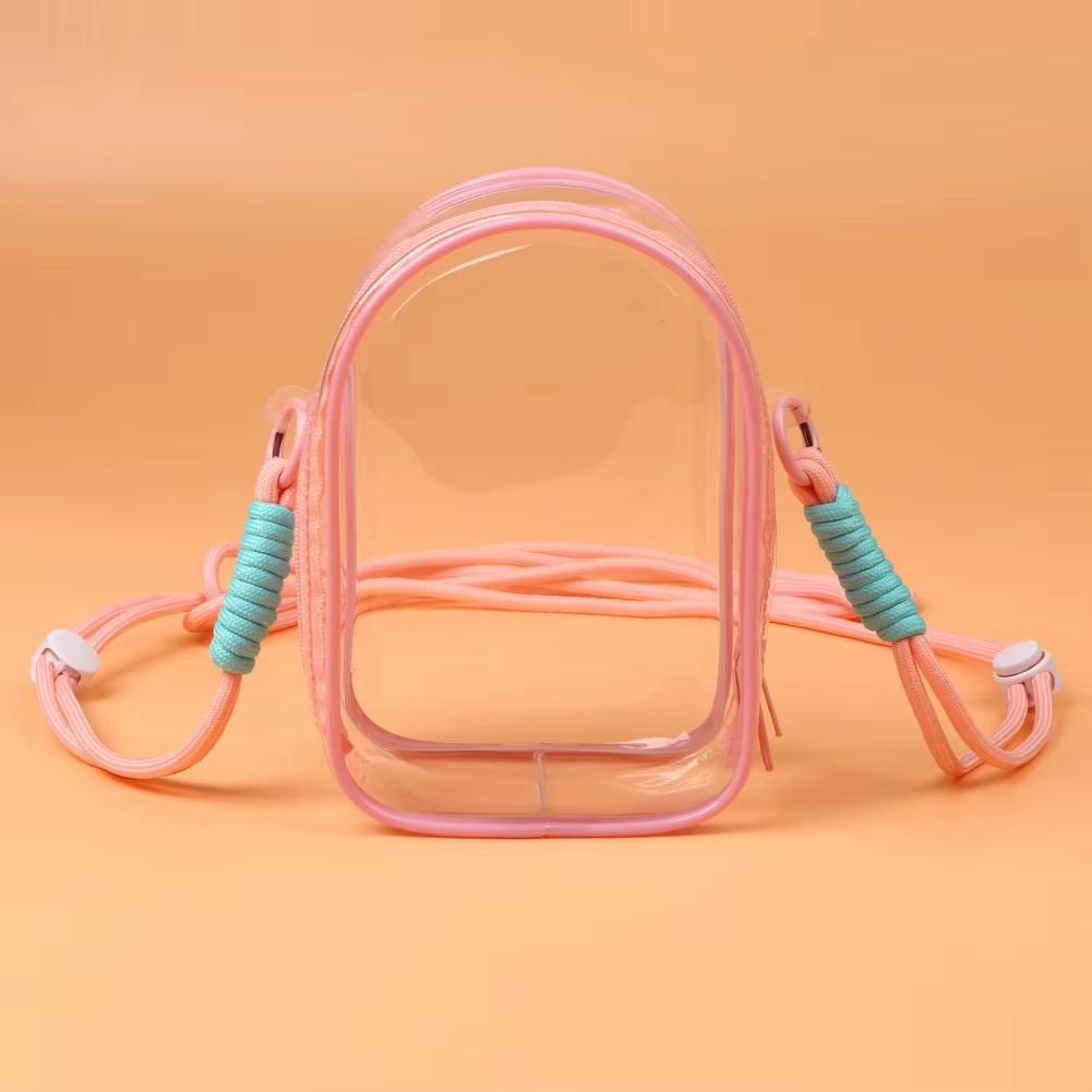 Защитный чехол для куклы для Labubu Sitting Party 15 см плюшевая хлопковая кукла сумка для боли в плече с веревкой ПВХ сумка для хранения сумка для прогулок пылезащитный