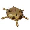 Nautical Brass Wheel Design Amazing Design Handcrafted Ashtray Classy Look For Home, Office Bar Table Collectible Decorative