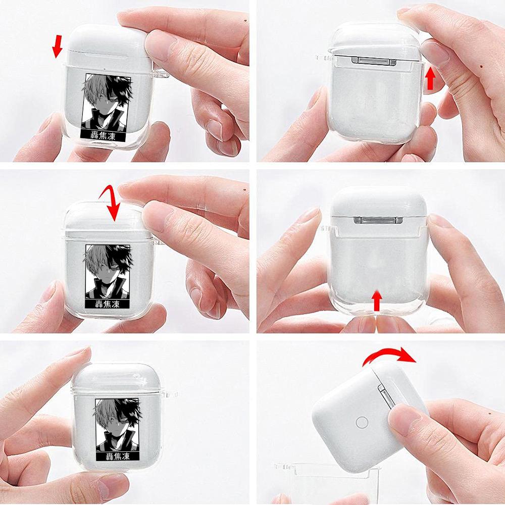 Аниме My Hero Academy фигурки прозрачный чехол для Airpods Funda Airpods 2/1 чехол Boku No Hero Academy мягкий чехол из ТПУ