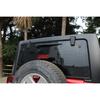 Rear Window Windshield Wiper Cover Trim Bezels For Jeep Wrangler JK 07-17 Carbon