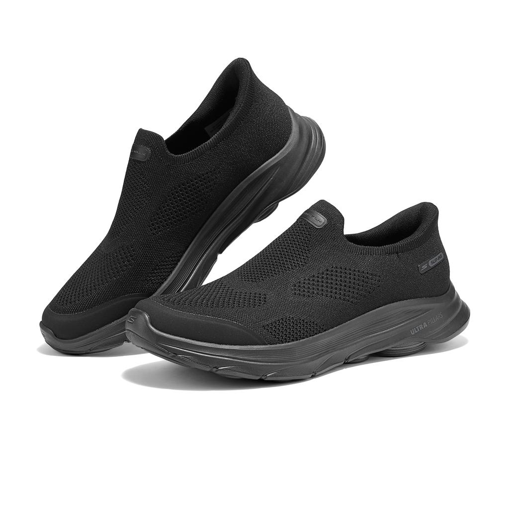 Skechers Go Walk 8 Черный Воин Слипоны Летние Обувь для Ходьбы Мужские Кроссовки 216784-BBK