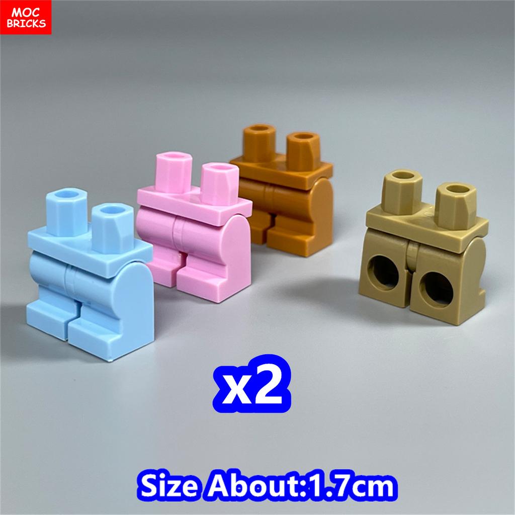 8 шт. Кубики MOC 17 мм Брюки Подвижные Короткие Ноги 970 см00 Часть Тела Одежда Модель Фигурка Сборка Строительные Блоки Игрушки Подарки