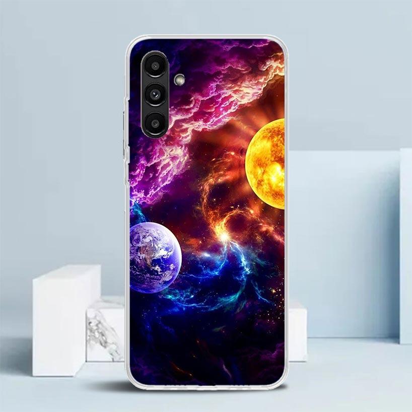 Чехол для телефона "Звезды Земли Космос" для Samsung Galaxy A17 A37 A57 A16 A15 A14 A13 A56 A55 A54 A53 A36 A35 A34 A33 A26 A25 A24 A23 Gala