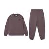 Li Ning Training Series флисовый теплый свободный свитер спортивные штаны с капюшоном комплект унисекс спортивные штаны с капюшоном Sparrow-Brown AWER020-3