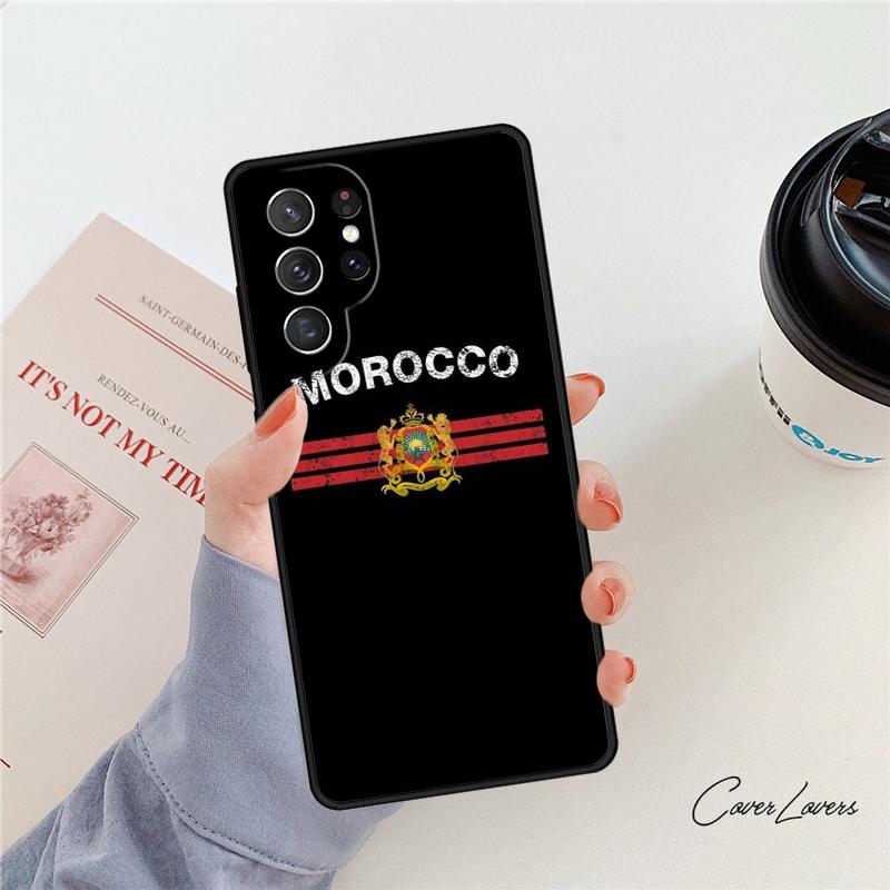Флаг Марокко Марокканский Уникальный чехол для телефона Для Samsung Galaxy S24 S25 S23 S22 Ultra Note 10 20 Plus S20 S21 FE Чехол