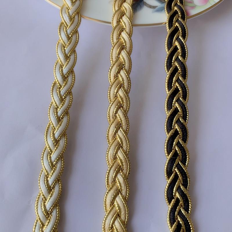 4m/13.12ft Each Pack Lace Trims Dress Curtain Handmake DIY Sewing Craft Ribbons Edge Curve Home Dinner Hair Decoration Big Wide 1.2cm/0.47inch