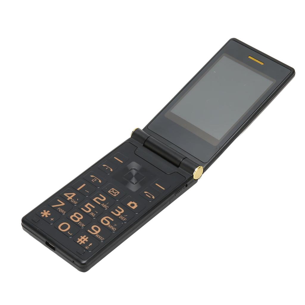 Кнопочный телефон для пожилых 3-дюймовый двухэкранный 2G раскладушка два слота для SIM-карт 5900 мАч разблокированный мобильный телефон для пожилых родителей