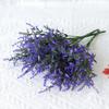 12Pcs Artificial Lavender 7 Fork Realistic Fake Plastic Flower Home Office Wedding Party Indoor Outdoor Faux Flower Bloom Plants Decoration