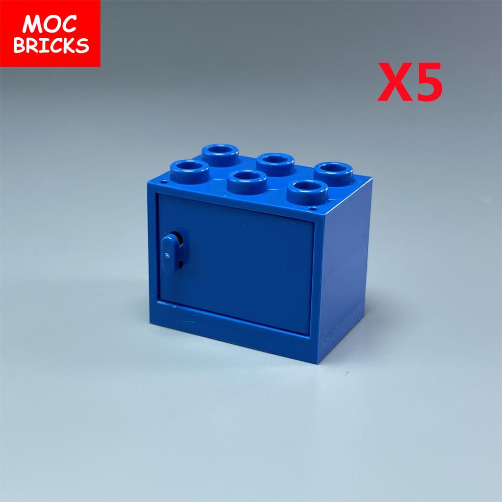 Коробка-шкафчик для кубиков MOC Контейнер 2x3x2 Шкафы Собираемые Частицы 4532 4533 Городской Дом Строительные Кирпичики Детали