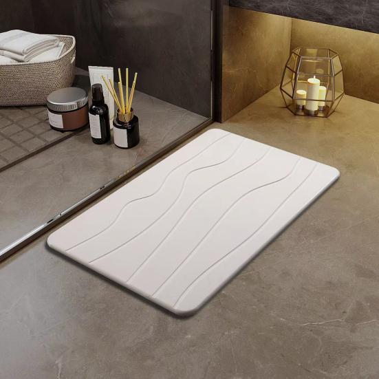Bathroom Floor Mat Quick Absorbent Quick-Drying Diatom Mud Anti-Slip Bottom Entry Rug