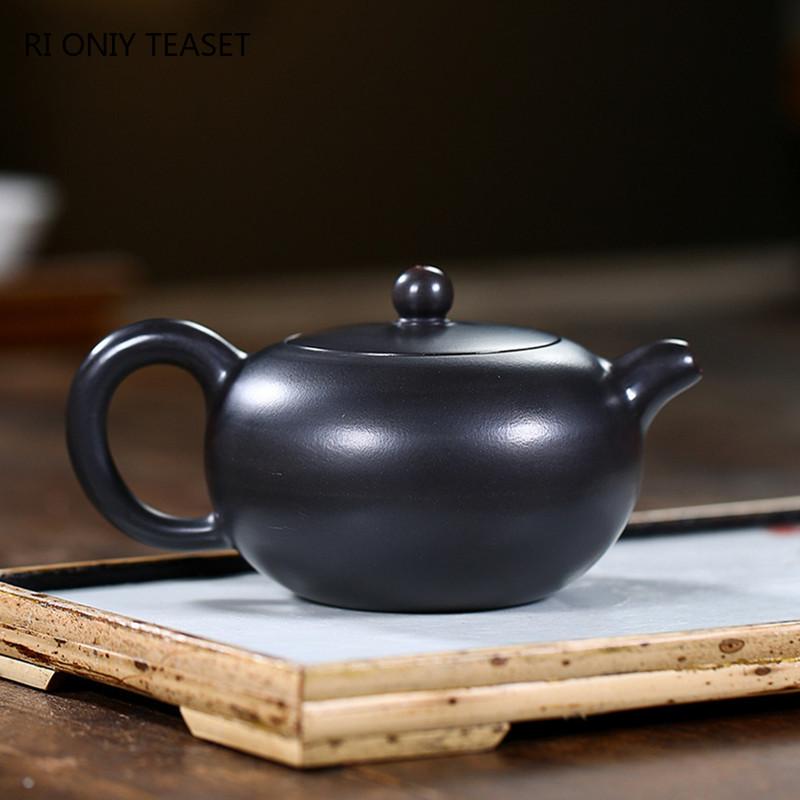 190 мл Традиционные Исинские Чайники из Фиолетовой Глины Знаменитый Чайник Ручной Работы Сырая Руда Красота Чайник Китайский Чайный Набор Цзыша Индивидуальный Подарок