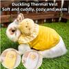 Зимнее пальто Теплый жилет с кроликом Холодная погода С плюшевым милым кулоном Хлопковый жилет Зимняя утепленная теплая одежда Пряжка-пуговица Щенок Сн