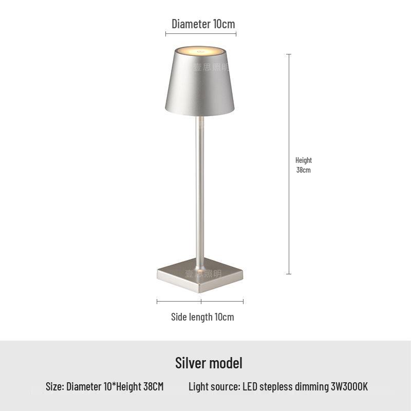 All-Aluminum USB Touch Bar Lamp: Modern Minimalist Night Light for Home or KTV