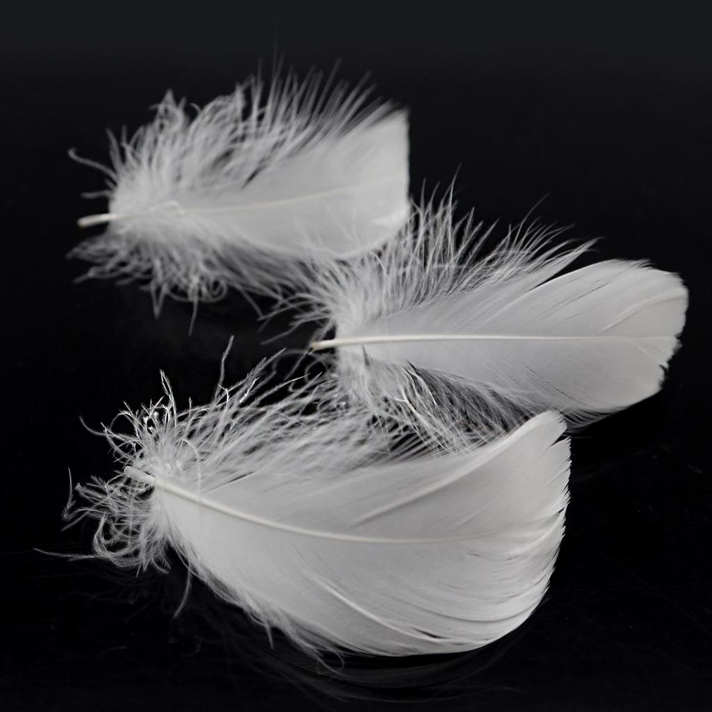 50 шт./лот, натуральные перья 8-13 см, маленькие плавающие гусиные перья, разноцветные перья, шлейф для украшения, шлейфы для рукоделия