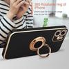 Coque de protection - E.F.CONNECTION - pour iPhone 13 - Noir - Antichoc - Bordure Or