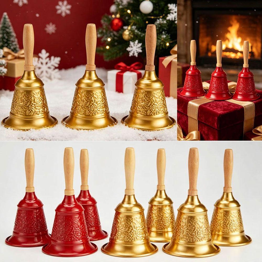 Ornament Christmas Hand Bell Jingle Sound Santa Claus Jingle Bells Holiday Celebration