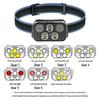 td16602 five-head led sensor headlamp