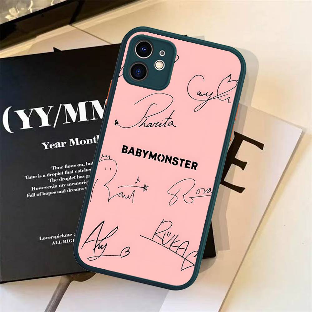 B-Baby M-Monster K-Kpop Phone Case For IPhone 11 12 13 14 15 16 Pro Plus X XS MAX Matte Bumper Shockproof Cover