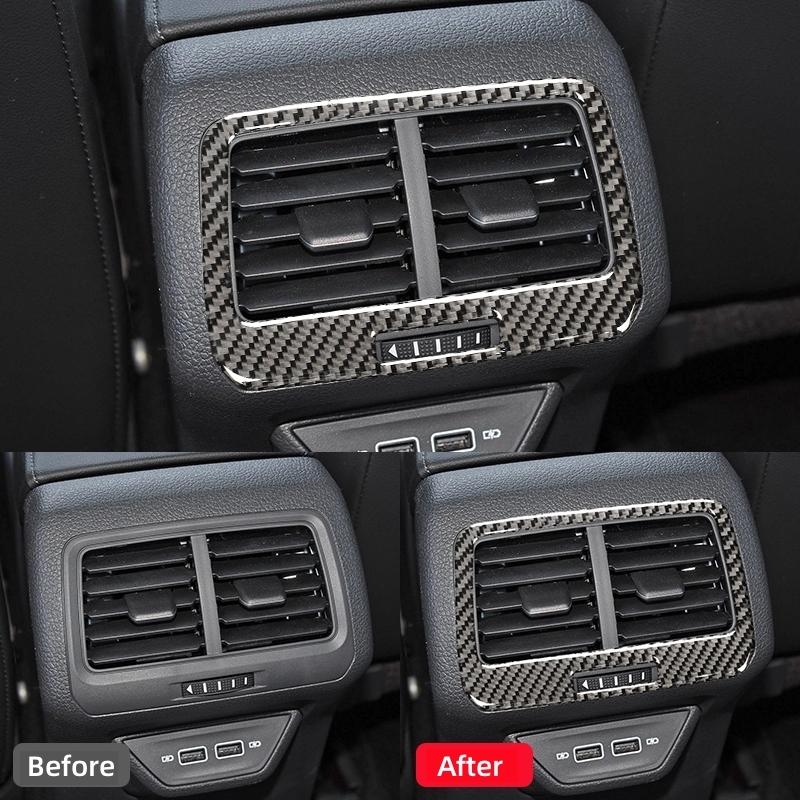 Для Volkswagen Vw Golf 7 Gti Mk7 2013-2019 углеродное волокно автомобильный задний кондиционер вентиляционная рама отделка наклейки автомобильные аксессуары