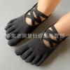Non-Slip Yoga Socks With Crisscross Straps Pilates Dance Fitness Indoor Exercise Cotton Blend Footwear