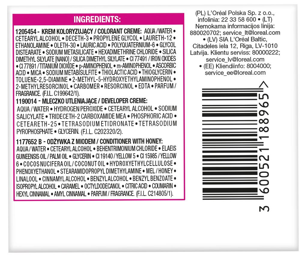 'Oréal Paris Casting Creme Gloss Semi-Permanent Hair Dye, No. 535