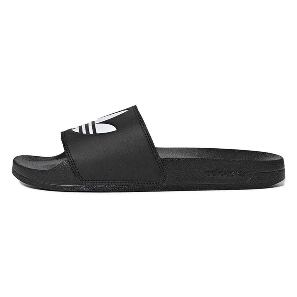 Шлепанцы Adilette Adidas Originals Lite 'Логотип Трилистник - Черный' FU8298