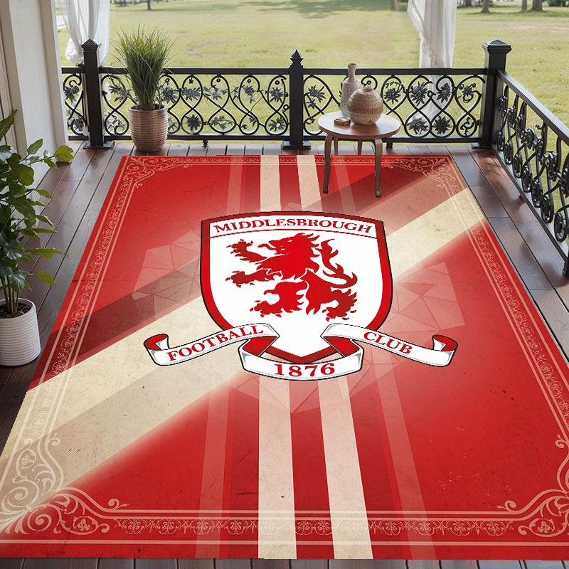 Soft Floor Carpet Middlesbrough Pattern Area Rug Decorative Mat For Home Room Decoration