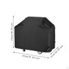 Крышка для барбекю Газовый гриль Барбекю Черный Аксессуар Ветрозащитный Регулируемый Многоцелевой