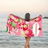 1pc Strawberry Princess4 Beach Towel, Beach and Seaside Swimming Pool Equipment, Fashion Pattern, Rectangular, Travel Essentials