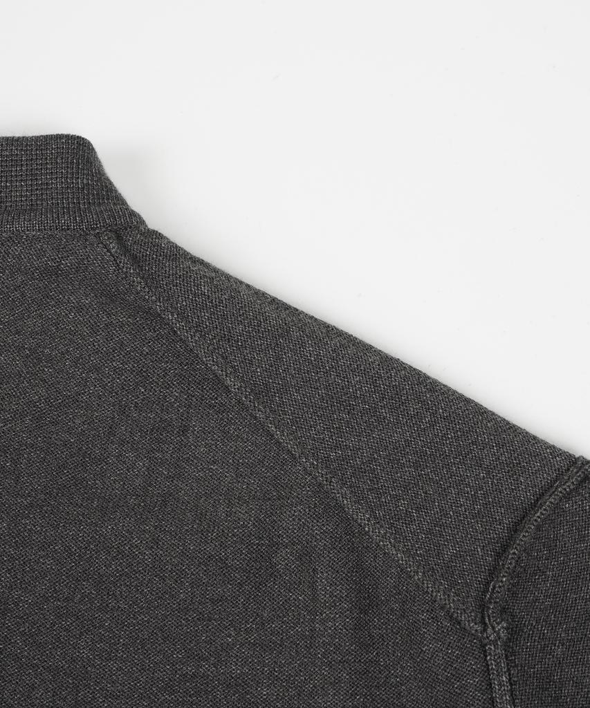 BIRBANTE Soft Washable Collared Knit - Charcoal