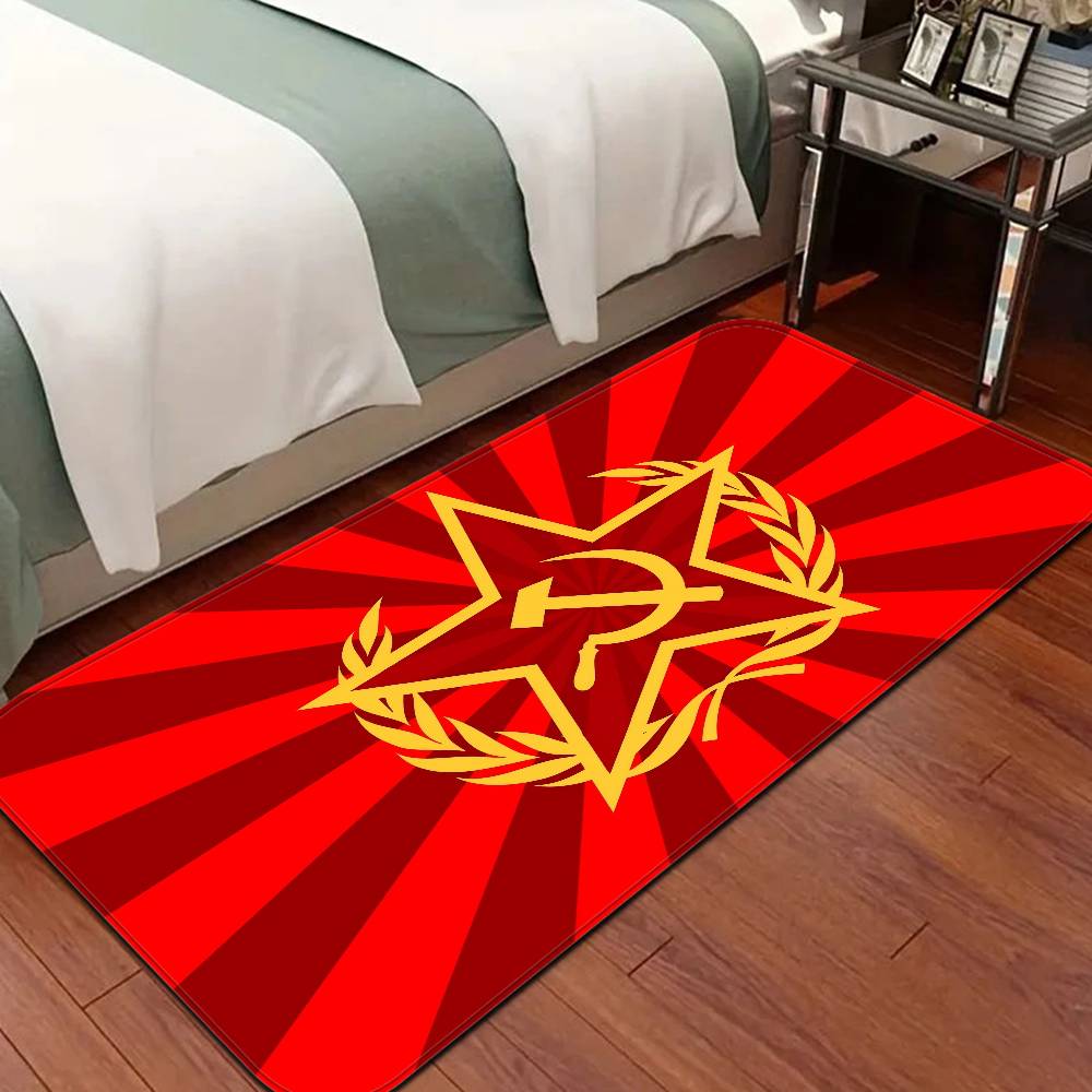 CCCP USSR Soviet Hallway Carpet Washable Non-Slip Living Room Sofa Chairs Area Mat Kitchen Doormat Area Rug