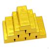 25Pcs Fake 999.9 Gold Bar Bullion Polished Paperweight Doors Stop