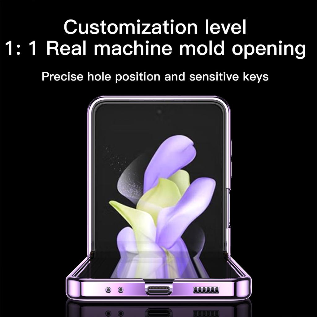 Чехол с покрытием для Samsung Galaxy Z Flip 4 3 5g 2022, складная пряжка, прозрачный модный чехол, противоударные чехлы для Flip3 Flip4
