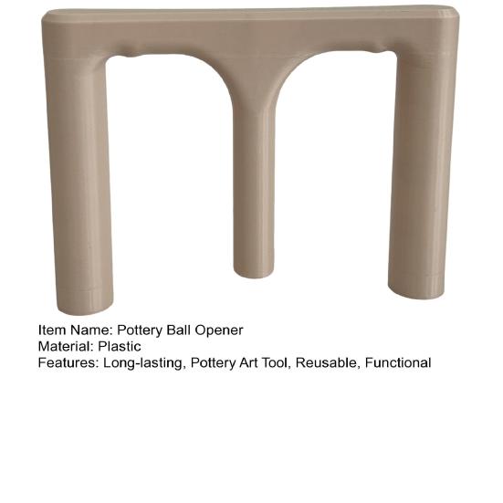 Керамический шарооткрыватель Многоразовый инструмент для керамического искусства Трезубец Керамическая основа Направляющая для дна Инструмент для придания формы глине для энтузиастов керамики