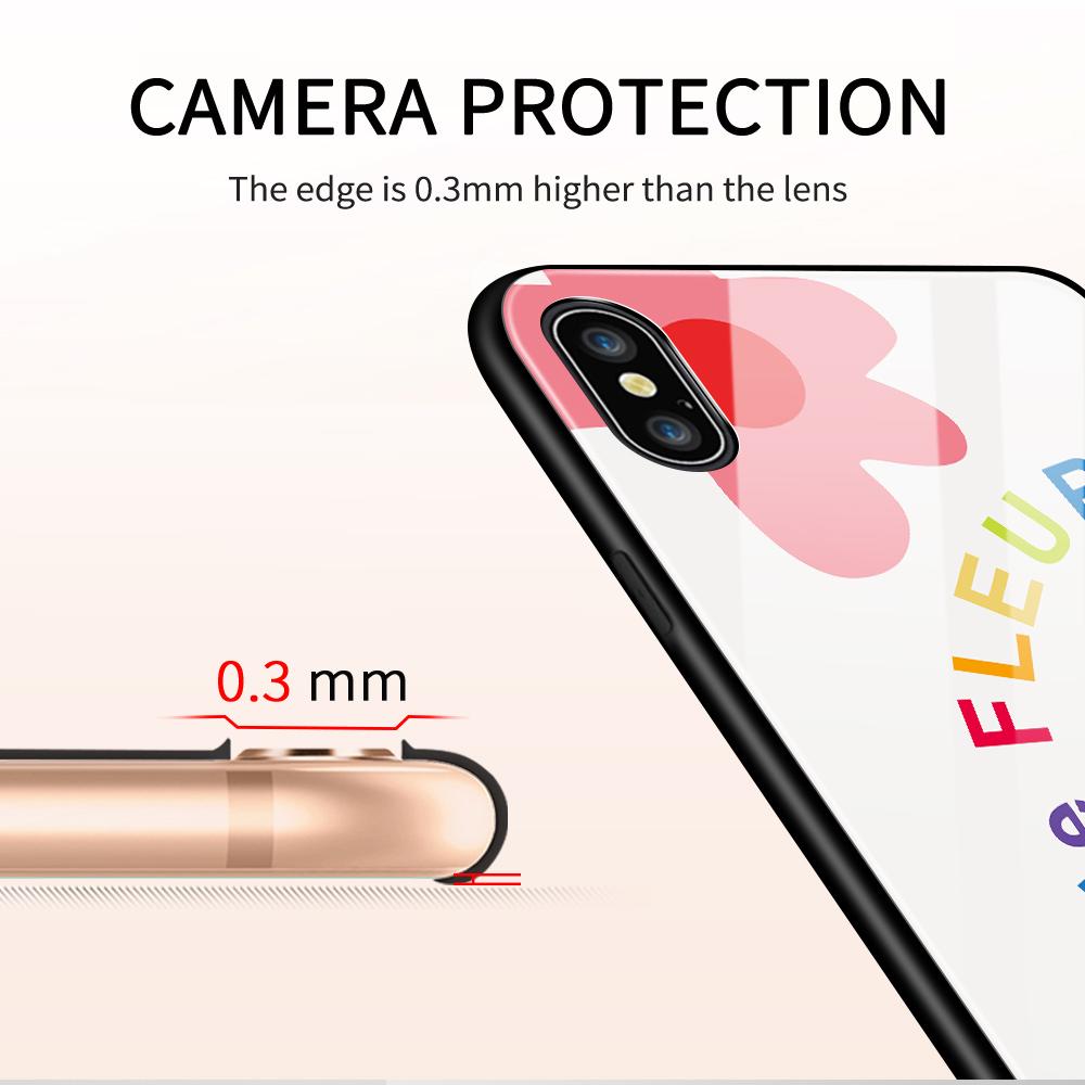 Чехол для телефона из закаленного стекла для Huawei P30Lite Honor 90Lite 9X X6A X9B Infinix Hot40 Note30 Tecno Spark20 Moto G15 G22 Мягкий край Ударопрочный Гладкий чехол