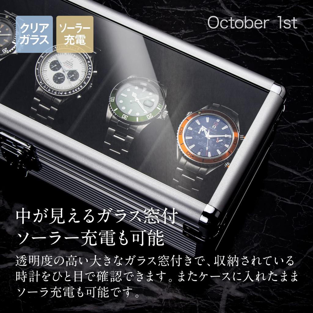 Октябрь1-е Часы Алюминиевая Коробка для Внутреннего Автоматического Коллекционного Кейса, Хранение 5 Часов, Мужские Часы, Транспортируемый, Хранение, Декор, Ударопрочный