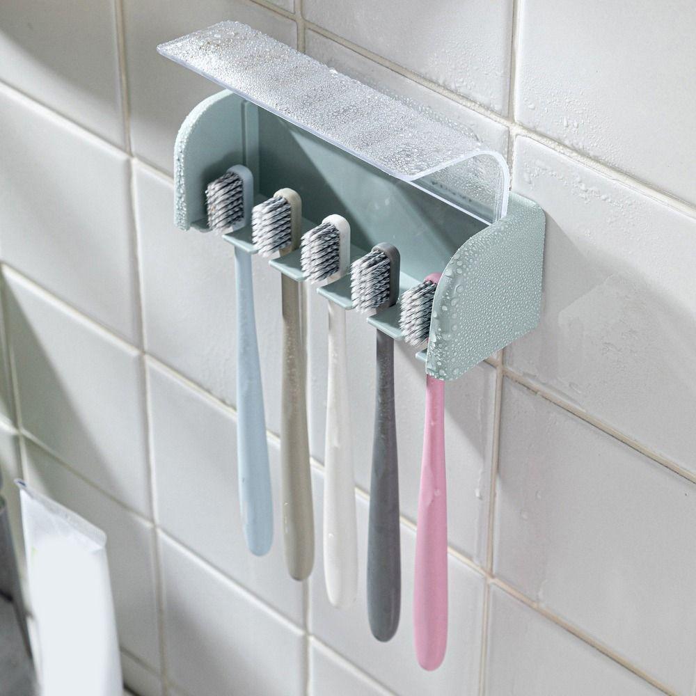 Self-adhesive Toothbrush Storage Rack Wall Mounted Electric Toothbrush Holder  Storage Rack