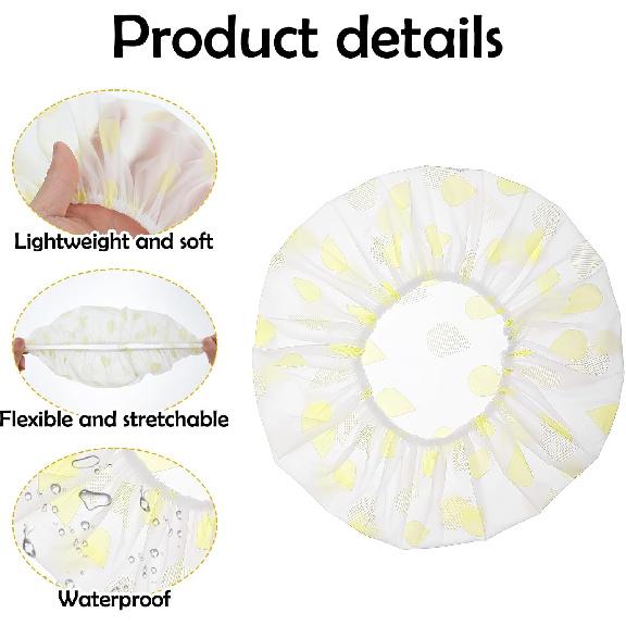 6PCS Reble Bowl Covers for Bread Proofing, Adjustable Elastic Bowl Covers EVA Bread Proofing Cover Food Storage 10.6 Inch Stretchable Cover for
