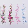 1PC Flower Butterfly Wedding Clothing Decoration Sewing 3D Embroidery Garment Patch Applique Iron-on