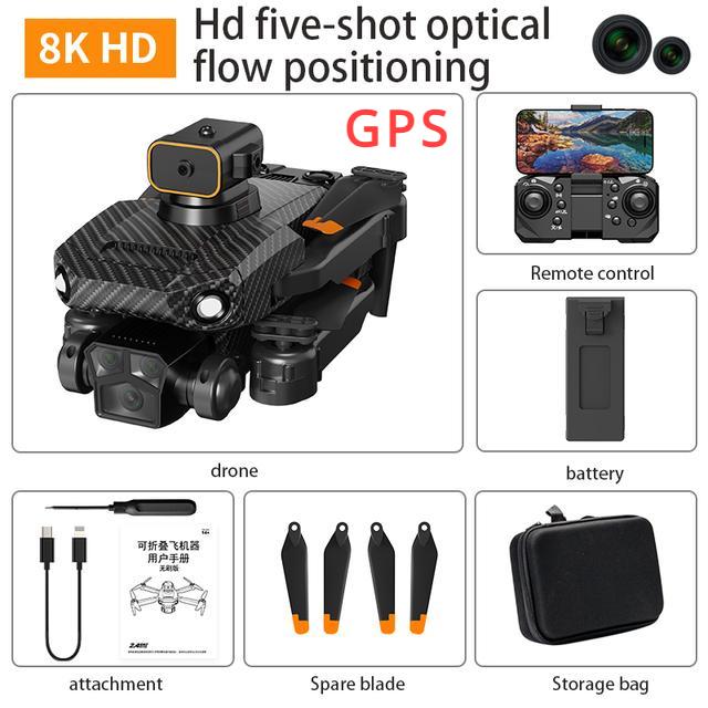 2025 New P8 Pro GPS Drone 8K 5G Brushless Motor Professional Obstacle Avoidance Brushless Motor Aerial Photography Aircraft Gifts Toys