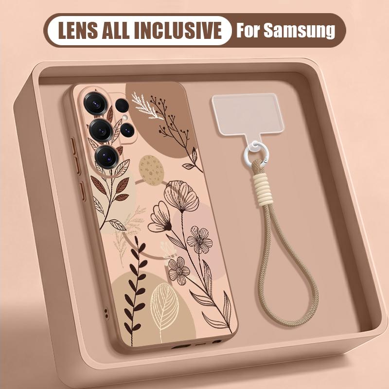 Чехол с рисунком ромашек в мультяшном стиле для Samsung S26 Ultra S25 FE S24 S24 Plus A57 A37 A17 A56 A36 A16 A55 A35 A15 A54 5G Гибридный Магнитный Матовый Чехол