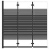 Cabine de douche - Maison Exclusive - Pliable 3 panneaux - 130x130 cm (réglable) - Cadre aluminium noir