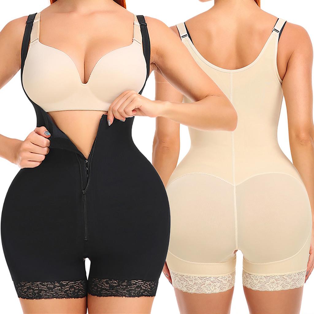 Shapewear for Women Tummy Control Body Shaper Butt Lifter Bodysuit Underbust Girdles with Adjustable Straps Fajas Slimming Corset