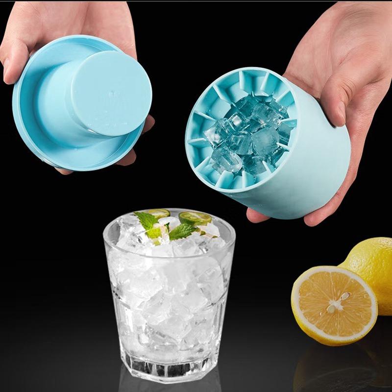 Silicone Ice Cube Mold Round Ice Bucket Summer Homemade DIY Refrigerator Freeze Ice Maker Creative Ice Cube Mold Barware Tools