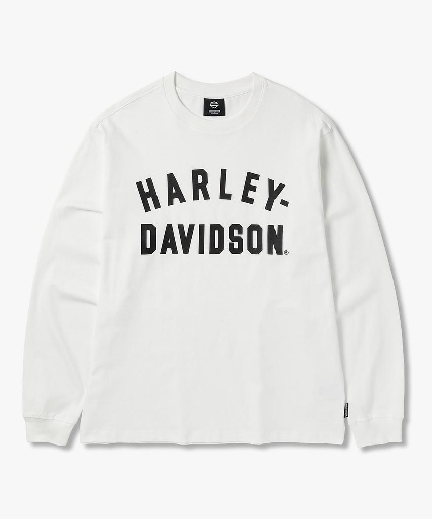 HARLEY-DAVIDSON COLLECTIONS® [1903] Flat Track Long Sleeve T-Shirt White_Hh16111001