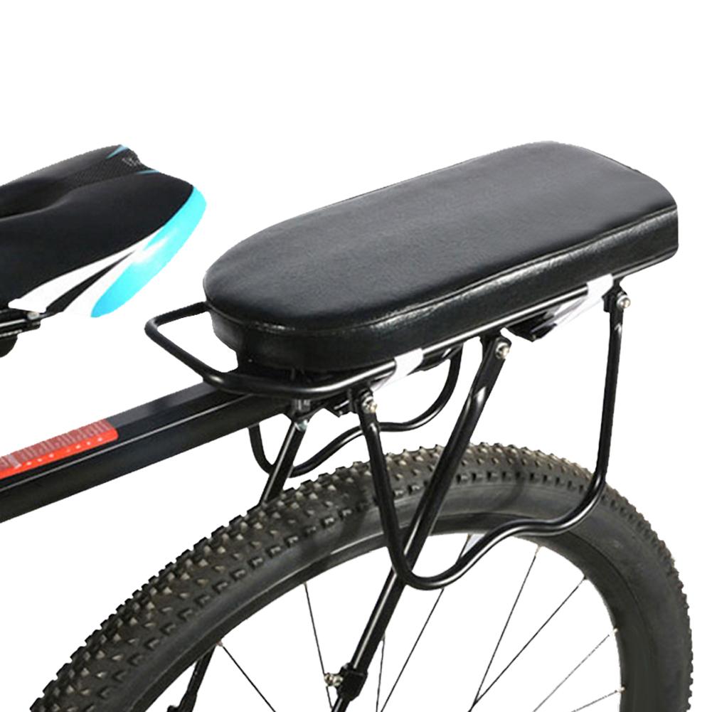 Черный PU чехол для заднего седла велосипеда, подушка, широкая мягкая накладка, аксессуар для велосипеда, полукруг (черный)
