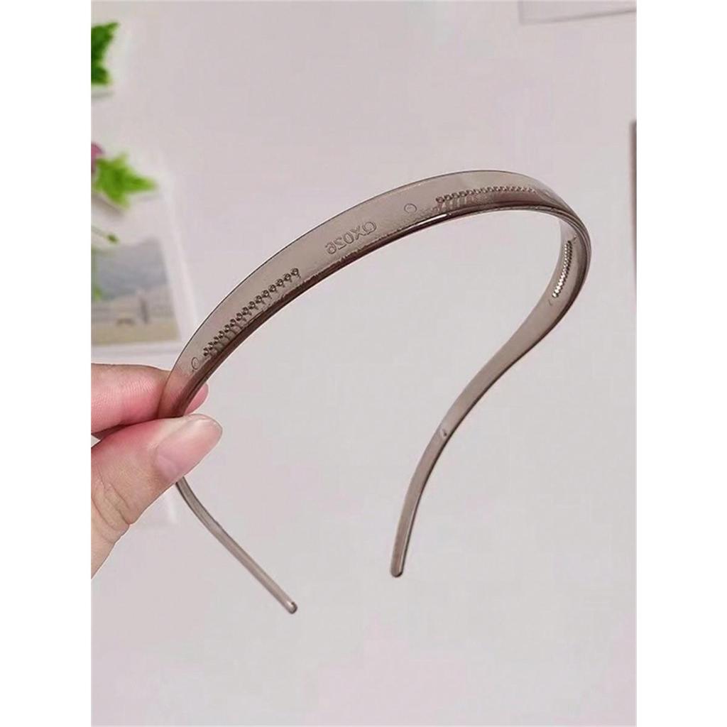 4 женские повязки на голову Простая прозрачная смоляная повязка на голову женская для лица нескользящая давящая повязка на голову Тонкая заколка для волос для женщин