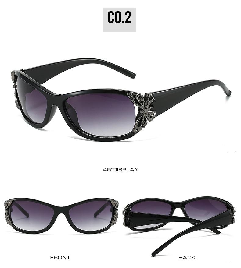 Модные солнцезащитные очки с поляризацией и дизайном бабочки, трендовые облегающие спортивные солнцезащитные очки с защитой UV400, солнцезащитные очки для женщин