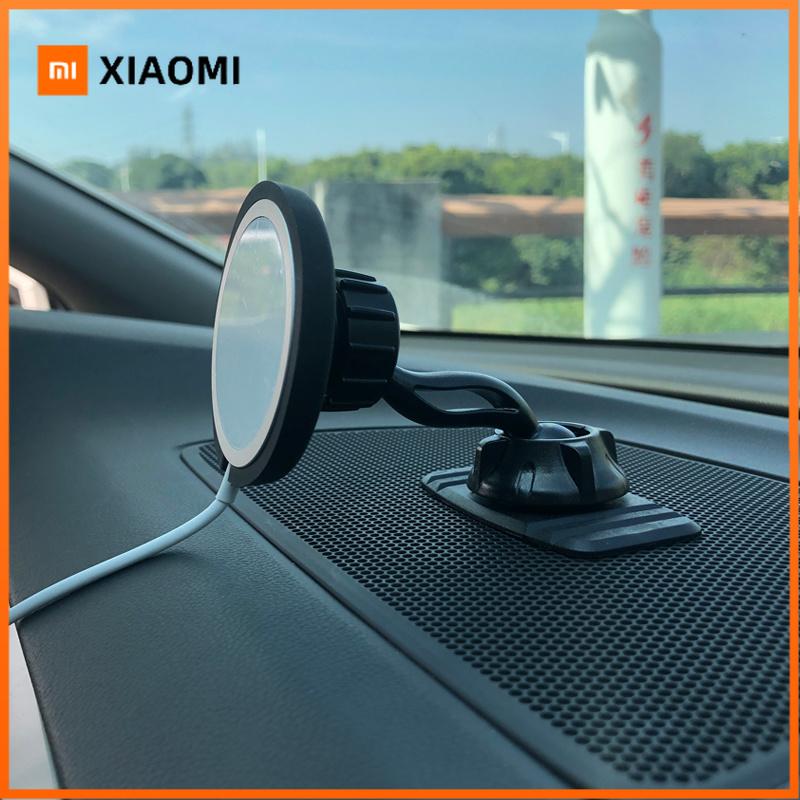 Xiaomi Автомобильный держатель для телефона Силиконовая основа Беспроводная быстрая зарядка Только зарядное устройство Подставка для телефона Для iPhone 12 Mini 12 Pro