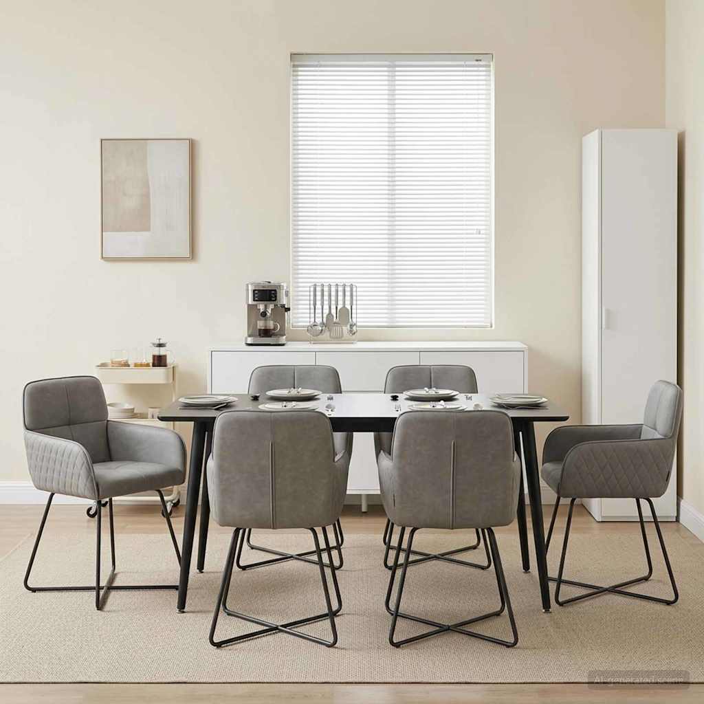 Dining Chairs 6 pcs Velvet Light Grey 59 x 56.5 x 86 cm